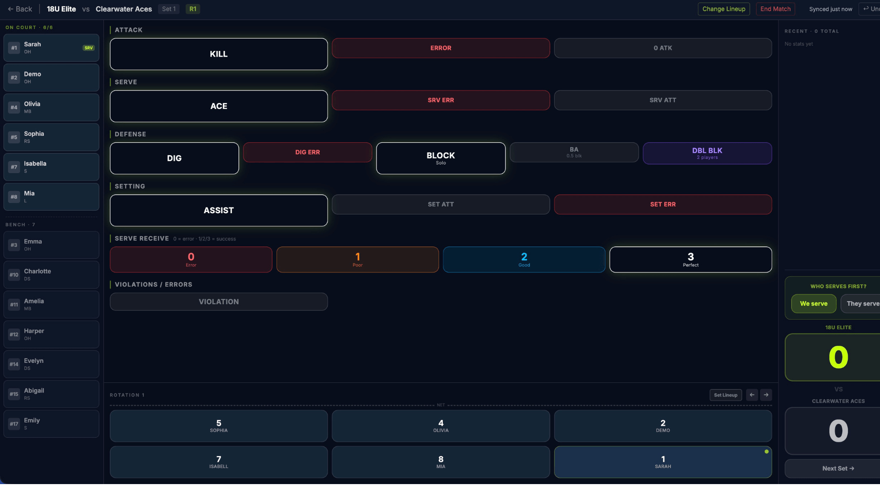Live Stat Entry